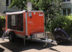 Qio im Einsatz: Mobile Heizzentrale sichert die Warmwasserversorgung