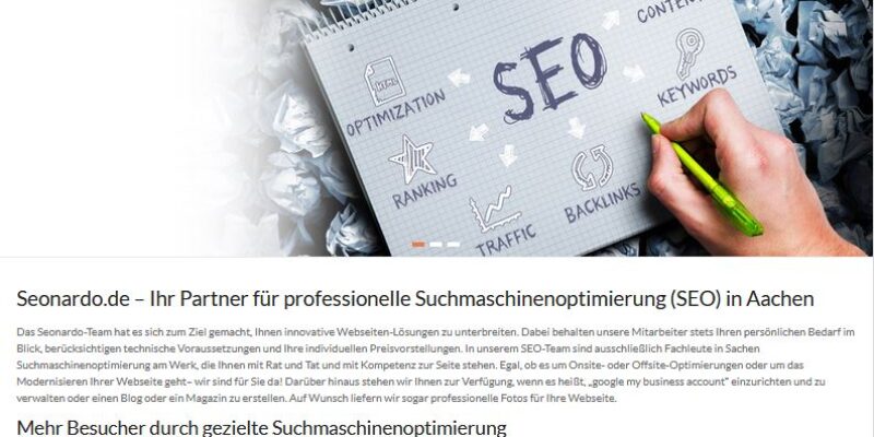 Seonardo.de – Ihr zuverlässiger Partner für Suchmaschinenoptimierung in Aachen